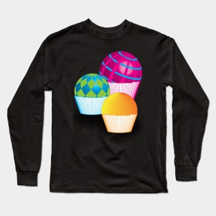 Sweet Halloween. Magic Cupcakes Long Sleeve T-Shirt